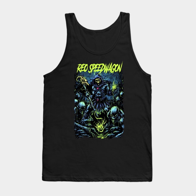 REO SPEEDWAGON BAND MERCHANDISE Tank Top by Rons Frogss